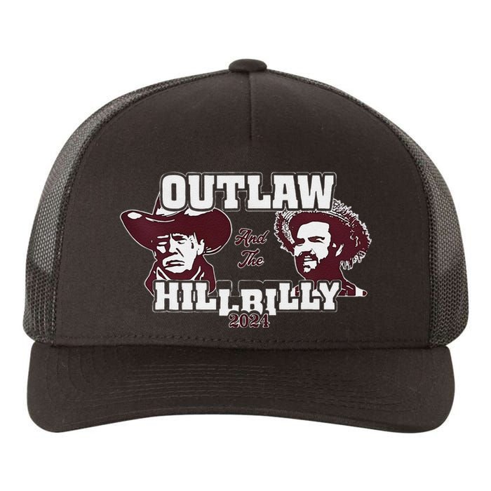 Outlaw Hillbilly Trump Vance 2024 Vintage Gift Yupoong Adult 5-Panel Trucker Hat