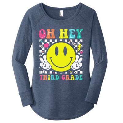 Oh Hey Third Grade Teacher First Day Of School Women's Perfect Tri Tunic Long Sleeve Shirt