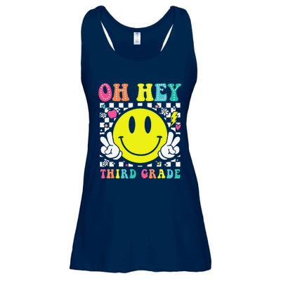 Oh Hey Third Grade Teacher First Day Of School Ladies Essential Flowy Tank