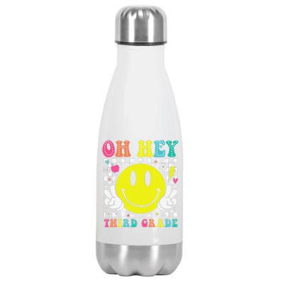 Oh Hey Third Grade Teacher First Day Of School Stainless Steel Insulated Water Bottle