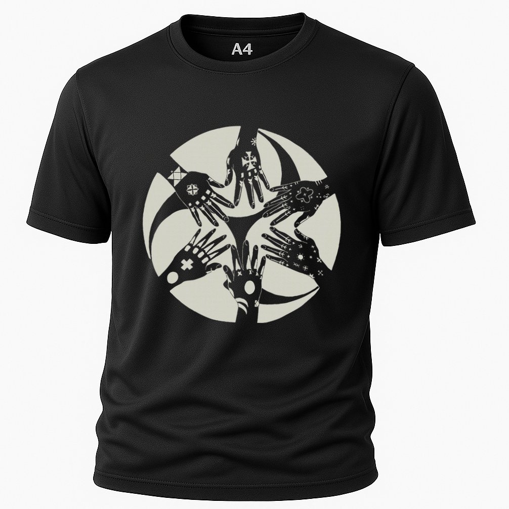 Okinawan Hajichi Traditional Uchina Tattoo Cooling Performance Crew T-Shirt