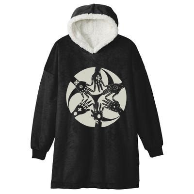 Okinawan Hajichi Traditional Uchina Tattoo Hooded Wearable Blanket