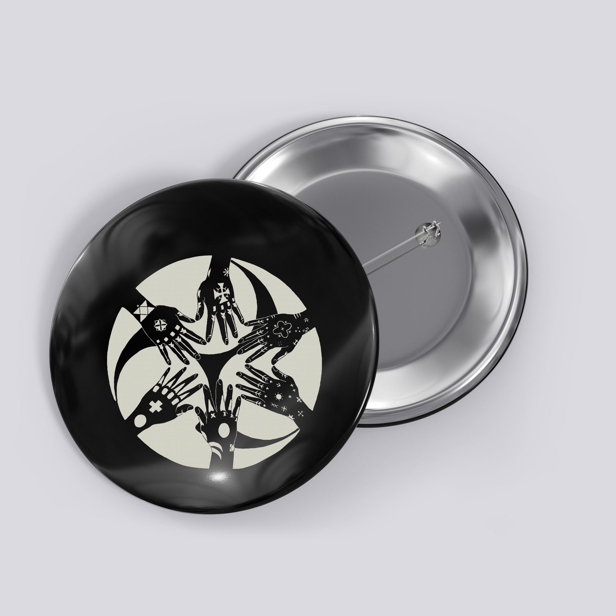 Okinawan Hajichi Traditional Uchina Tattoo Button