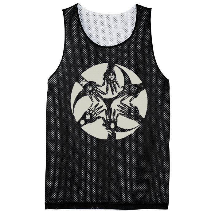 Okinawan Hajichi Traditional Uchina Tattoo Mesh Reversible Basketball Jersey Tank