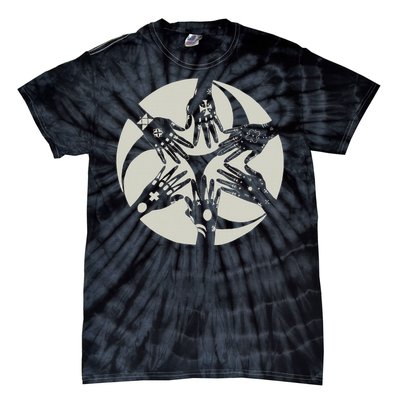 Okinawan Hajichi Traditional Uchina Tattoo Tie-Dye T-Shirt