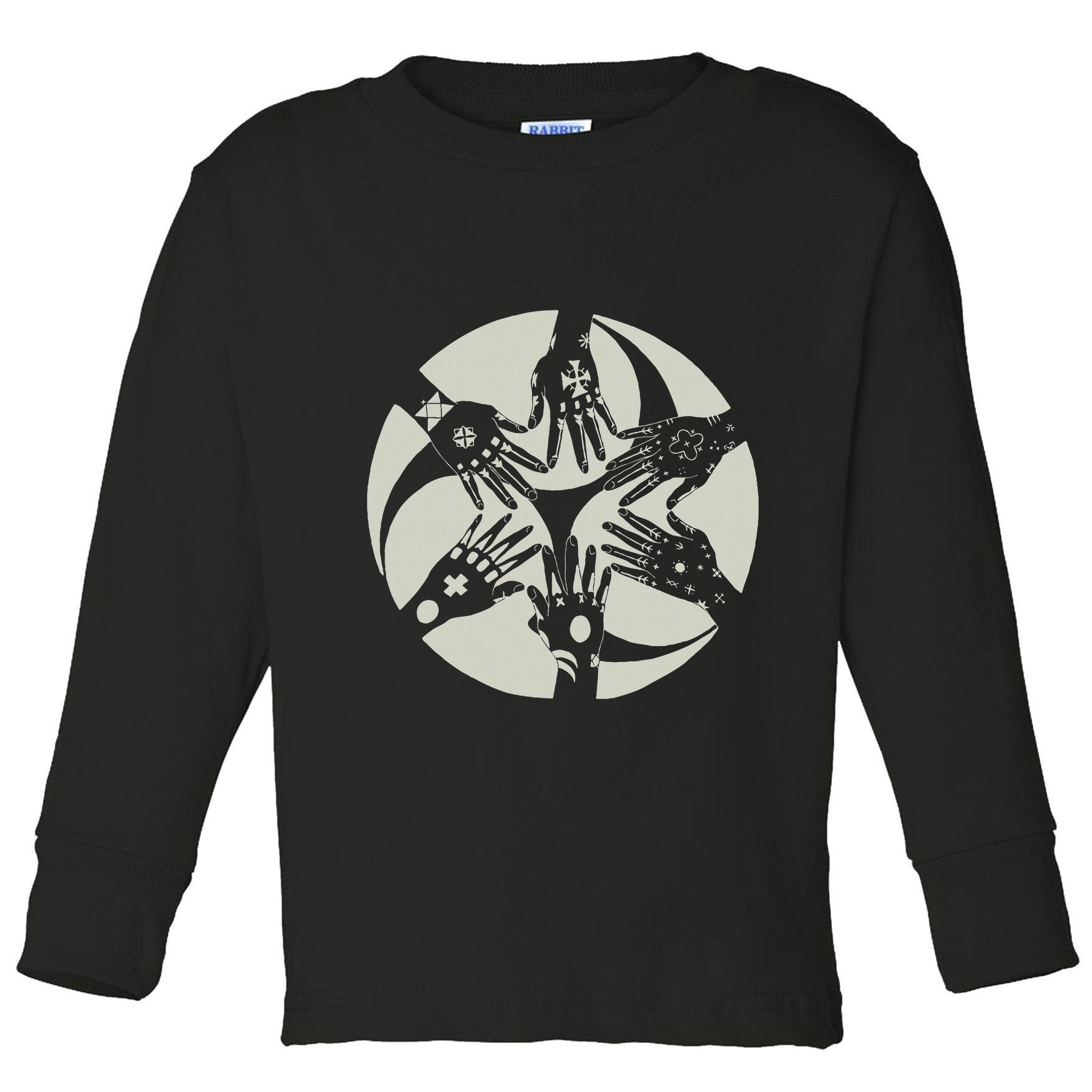 Okinawan Hajichi Traditional Uchina Tattoo Toddler Long Sleeve Shirt