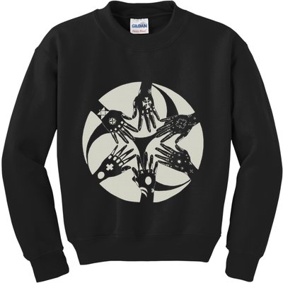 Okinawan Hajichi Traditional Uchina Tattoo Kids Sweatshirt