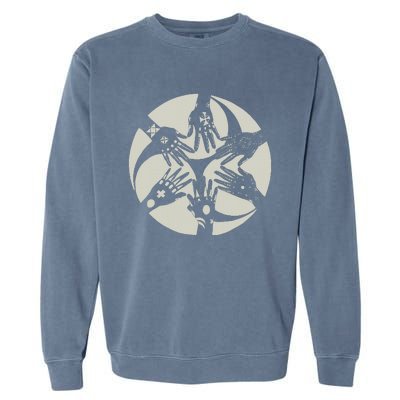 Okinawan Hajichi Traditional Uchina Tattoo Garment-Dyed Sweatshirt