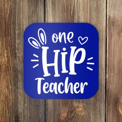 One Hip Teacher Easter Bunny Teacher Happy Easter Day Great Gift Coaster