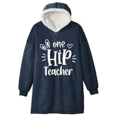 One Hip Teacher Easter Bunny Teacher Happy Easter Day Great Gift Hooded Wearable Blanket