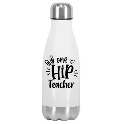 One Hip Teacher Easter Bunny Teacher Happy Easter Day Great Gift Stainless Steel Insulated Water Bottle