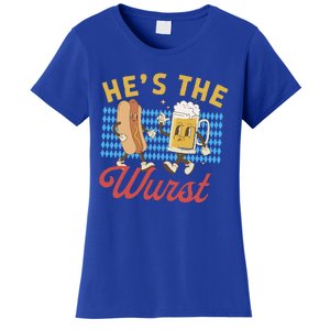 Oktoberfes Hes The Wurst Shes A Brat Couples Matching Women's T-Shirt