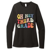 Oh Hey Third Grade Groovy Funny Back To School Teacher Kids Womens CVC Long Sleeve Shirt