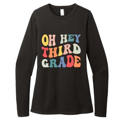 Oh Hey Third Grade Groovy Funny Back To School Teacher Kids Womens CVC Long Sleeve Shirt