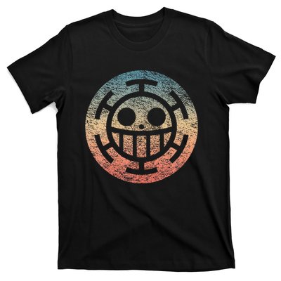 One Heart Trafalgar Sunset Pirate Jolly Roger T-Shirt