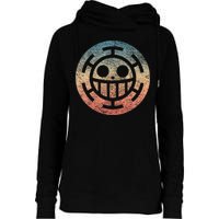 One Heart Trafalgar Sunset Pirate Jolly Roger Womens Funnel Neck Pullover Hood