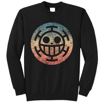 One Heart Trafalgar Sunset Pirate Jolly Roger Tall Sweatshirt