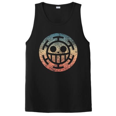 One Heart Trafalgar Sunset Pirate Jolly Roger PosiCharge Competitor Tank