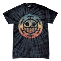 One Heart Trafalgar Sunset Pirate Jolly Roger Tie-Dye T-Shirt