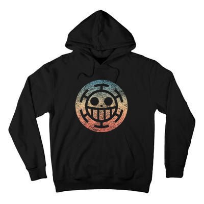 One Heart Trafalgar Sunset Pirate Jolly Roger Tall Hoodie