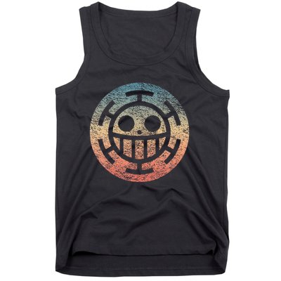 One Heart Trafalgar Sunset Pirate Jolly Roger Tank Top