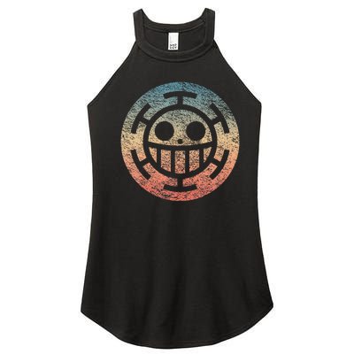 One Heart Trafalgar Sunset Pirate Jolly Roger Women's Perfect Tri Rocker Tank