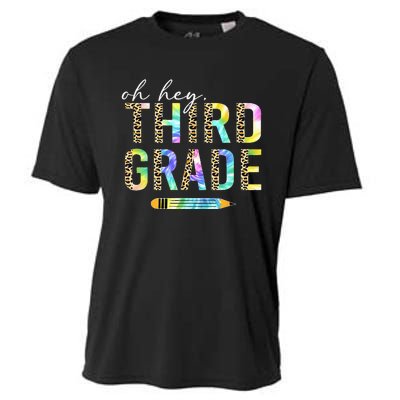 Oh Hey Third Grade Back to School Students 3rd Grade Teacher Cooling Performance Crew T-Shirt