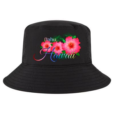 Oahu Hawaii Tropical Flowers Family Vacation Gift Cool Comfort Performance Bucket Hat