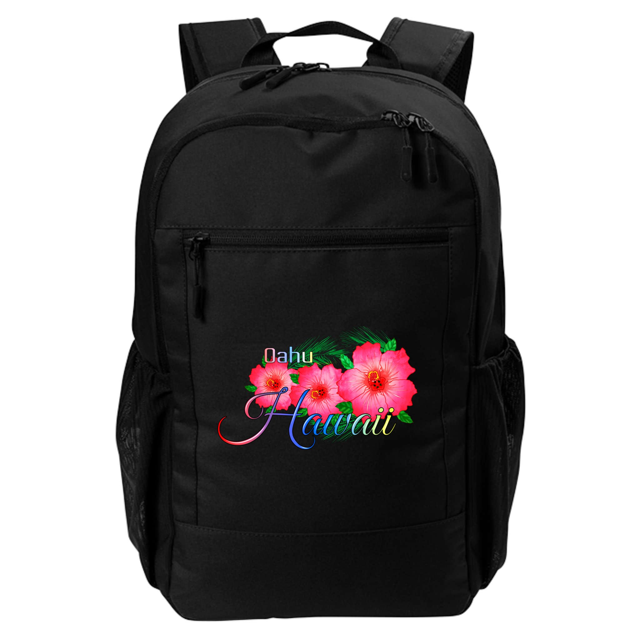 Oahu Hawaii Tropical Flowers Family Vacation Gift Backpack