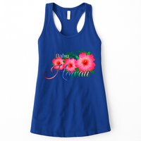 Oahu Hawaii Tropical Flowers Family Vacation Gift Womens Tank Top
