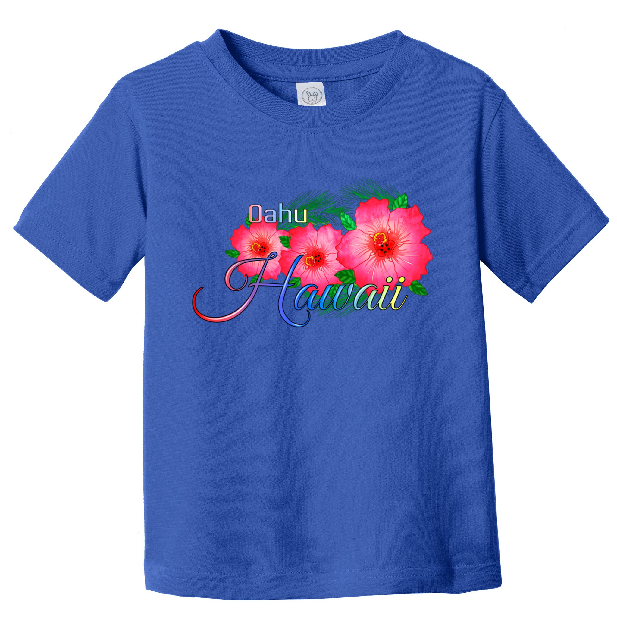Oahu Hawaii Tropical Flowers Family Vacation Gift Toddler T-Shirt