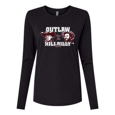 Outlaw Hillbilly Trump Vance 2024 Vintage Womens Cotton Relaxed Long Sleeve T-Shirt