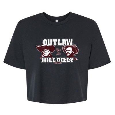 Outlaw Hillbilly Trump Vance 2024 Vintage Bella+Canvas Jersey Crop Tee