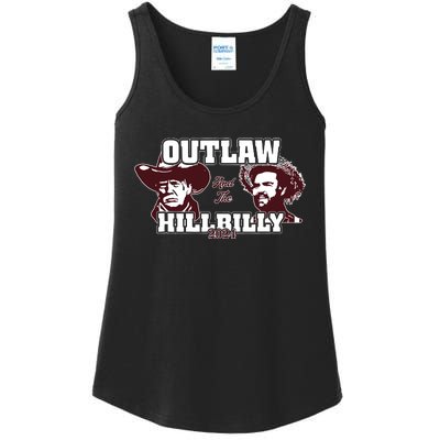 Outlaw Hillbilly Trump Vance 2024 Vintage Ladies Essential Tank