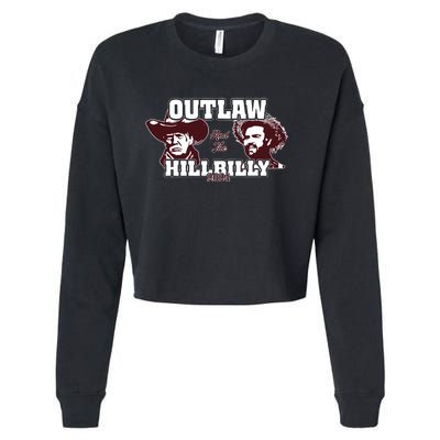 Outlaw Hillbilly Trump Vance 2024 Vintage Cropped Pullover Crew