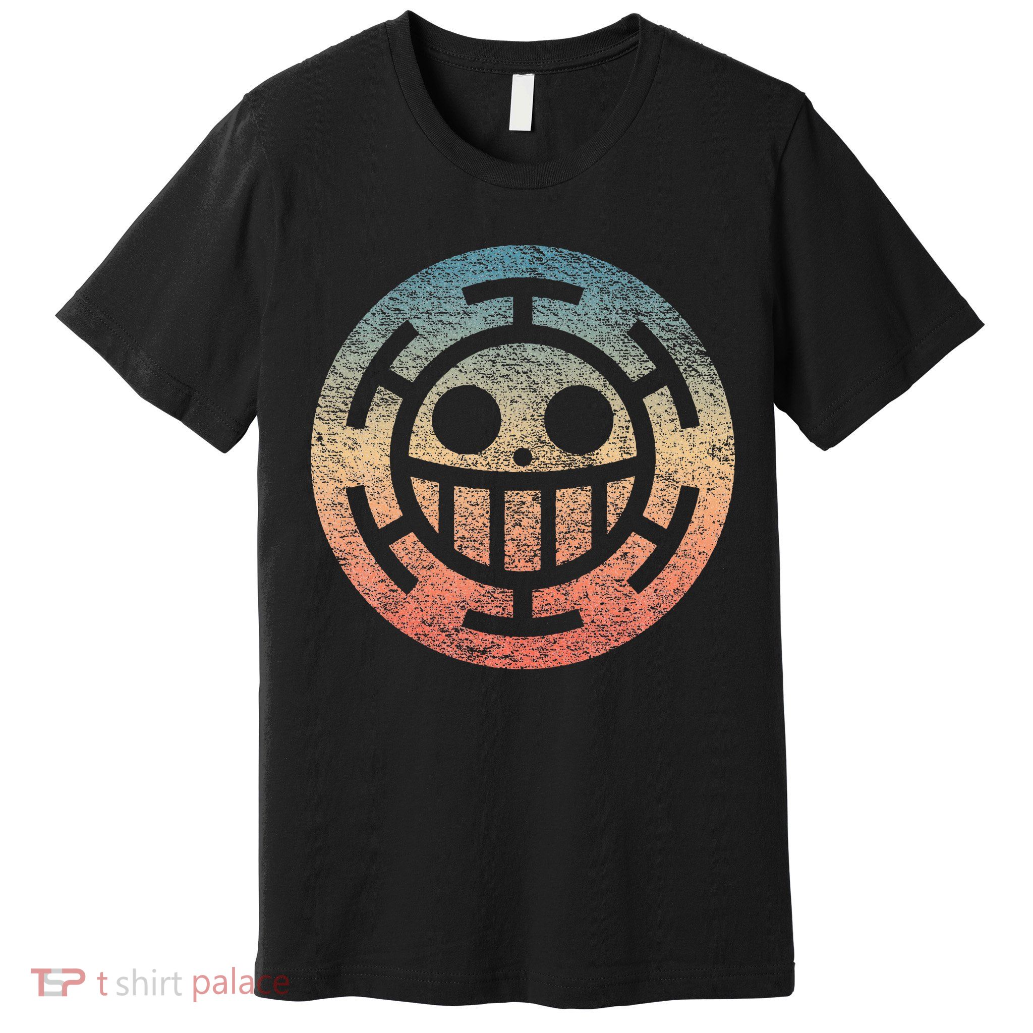 One Heart Trafalgar Sunset Pirate Jolly Roger Premium T-Shirt