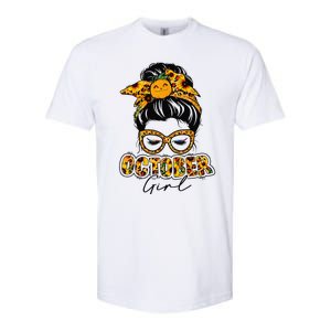 October Halloween Thanksgiving Fall Birthday October Softstyle CVC T-Shirt