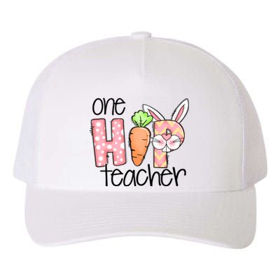 One Hip Teacher Happy Easter Bunny Easter Day Gift Yupoong Adult 5-Panel Trucker Hat