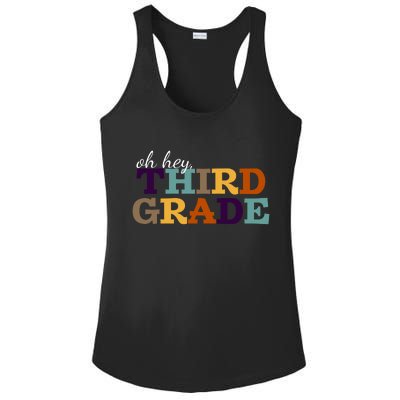 Oh Hey Third Grade Ladies PosiCharge Competitor Racerback Tank