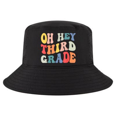 Oh Hey Third Grade Groovy Funny Back To School Teacher Cool Comfort Performance Bucket Hat