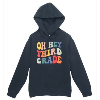 Oh Hey Third Grade Groovy Funny Back To School Teacher Urban Pullover Hoodie