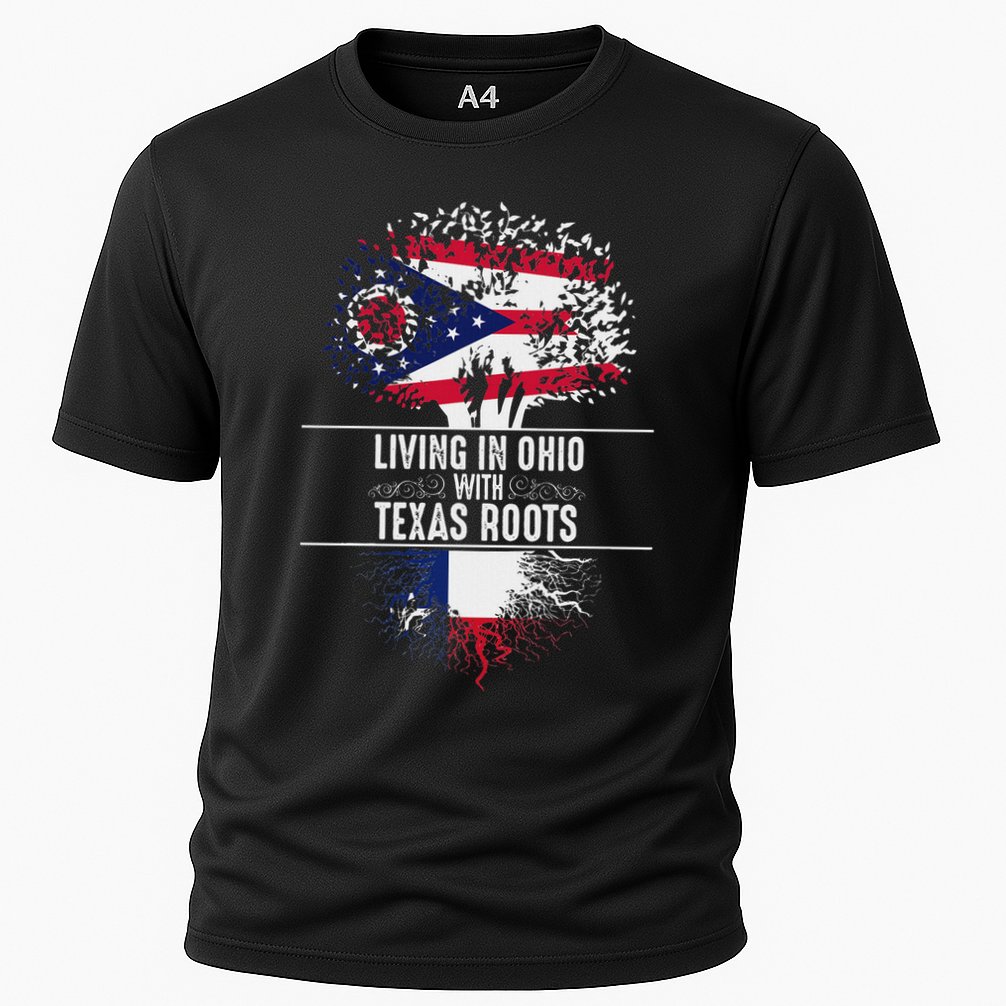 Ohio Home Texas Roots State Tree Flag Proud Love Gift Cooling Performance Crew T-Shirt