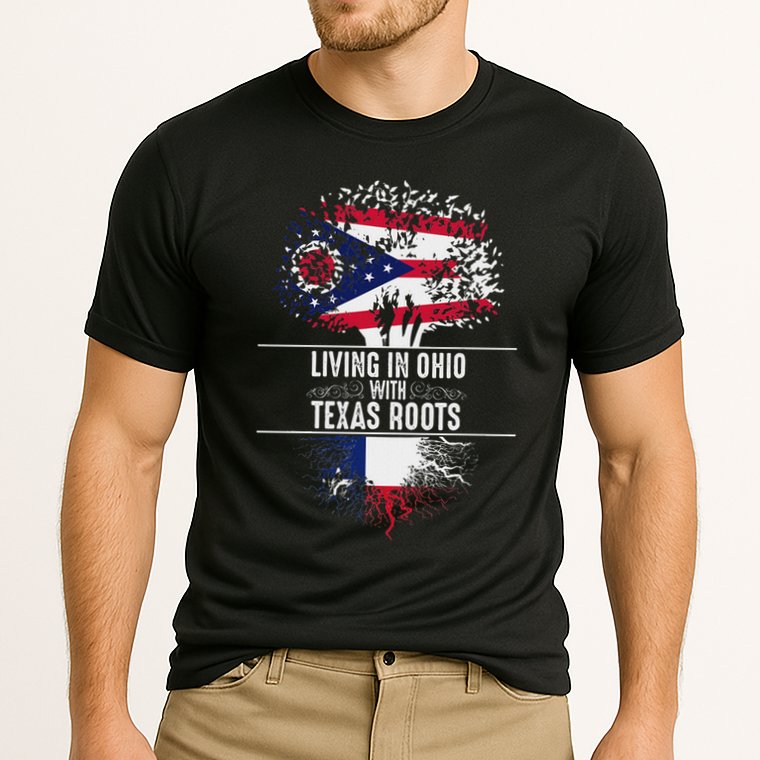 Ohio Home Texas Roots State Tree Flag Proud Love Gift Cooling Performance Crew T-Shirt