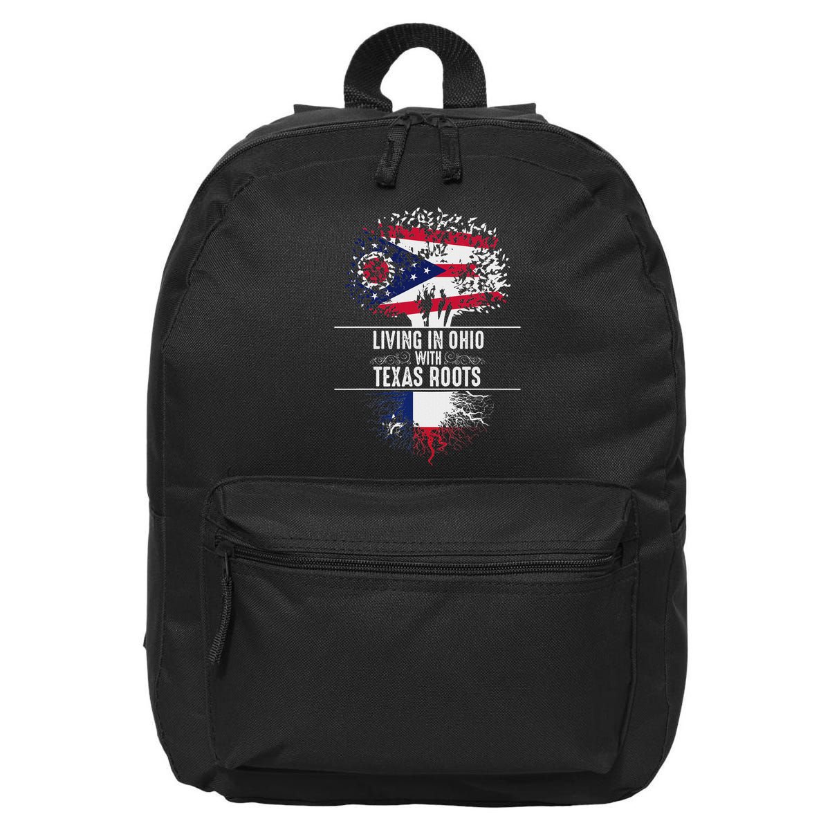 Ohio Home Texas Roots State Tree Flag Proud Love Gift 16 in Basic Backpack