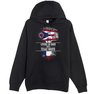 Ohio Home Texas Roots State Tree Flag Proud Love Gift Premium Pullover Hoodie