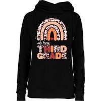 Oh Hey Third Grade Leopard Print Pattern Rainbow Womens Funnel Neck Pullover Hood
