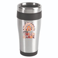 Oh Hey Third Grade Leopard Print Pattern Rainbow 16oz Travel Tumbler
