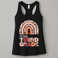 Oh Hey Third Grade Leopard Print Pattern Rainbow Womens Tank Top