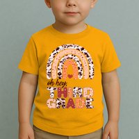 Oh Hey Third Grade Leopard Print Pattern Rainbow Toddler T-Shirt