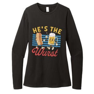 Oktoberfes Hes The Wurst Shes A Brat Couples Matching Womens CVC Long Sleeve Shirt